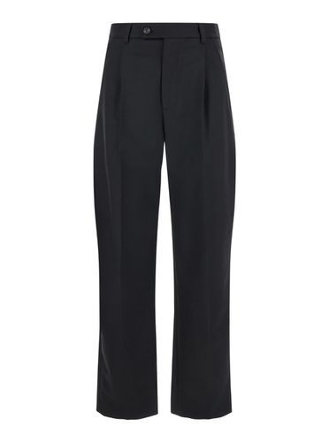 Mia Pants With Belt Loops And Pences In Wool Blend Stretch Woman - Tela - Modalova