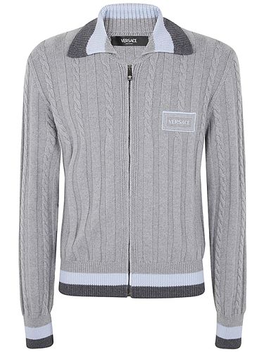 Versace Grey Virgin Wool Sweater - Versace - Modalova