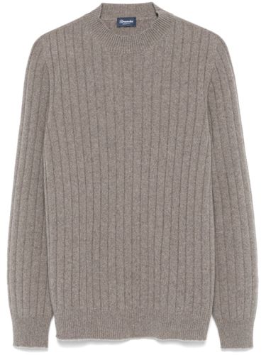 Drumohr Brown Cashmere Sweater - Drumohr - Modalova