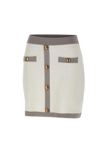 Bi-color Mini Skirt - Elisabetta Franchi - Modalova