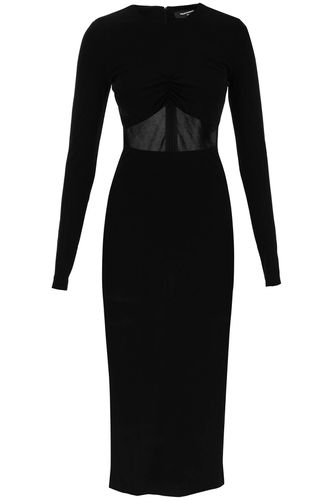 Peekaboo Jersey Midi Dress - Dsquared2 - Modalova