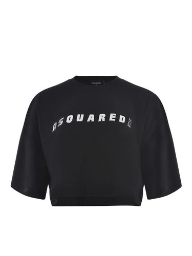 Cropped Oversize Fit T-shirt - Dsquared2 - Modalova