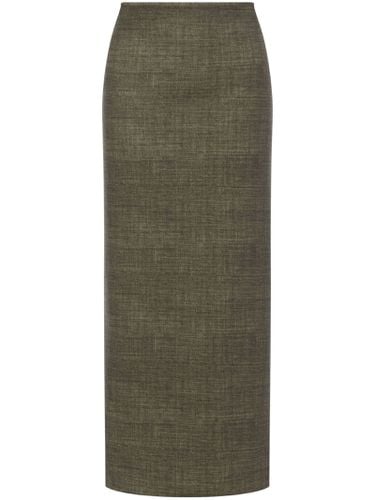 Olive Green Pencil Skirt - Philosophy di Lorenzo Serafini - Modalova