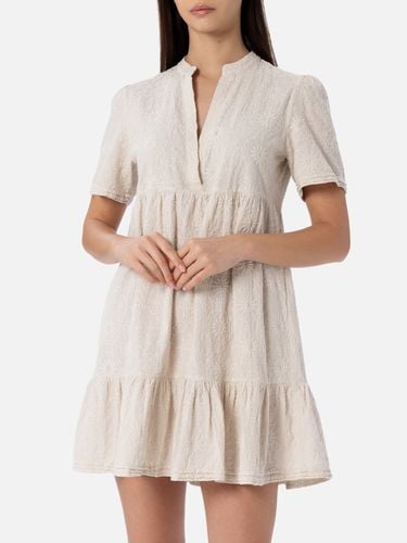 Woman Sangallo Lace Cotton Short Dress Siara - MC2 Saint Barth - Modalova