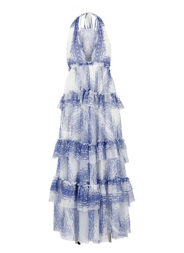 Print Tulle Dress - Philosophy di Lorenzo Serafini - Modalova