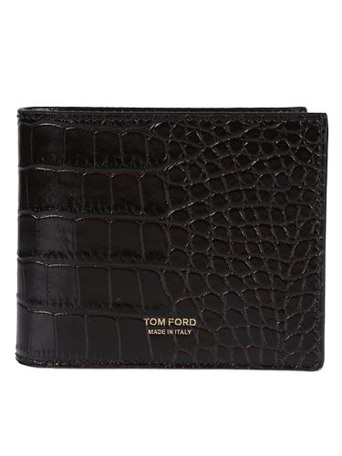 Tom Ford Crocodile Embossed Wallet - Tom Ford - Modalova