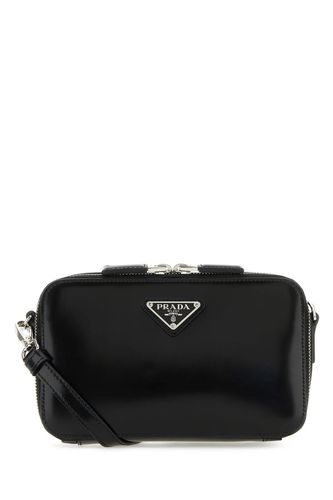 Black Leather Brique Crossbody Bag - Prada - Modalova