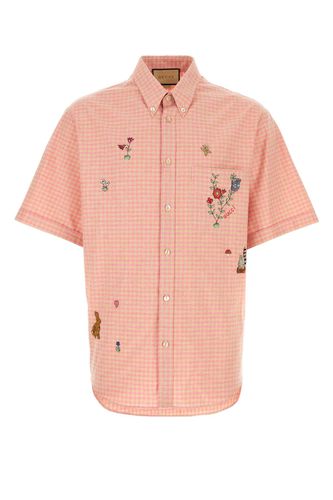 Gucci Embroidered Cotton Shirt - Gucci - Modalova