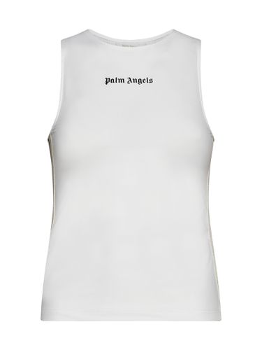 Tank Top With Logo And Side Bands - Palm Angels - Modalova