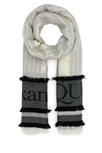 Ivory Wool Blend Foulard - Alexander McQueen - Modalova