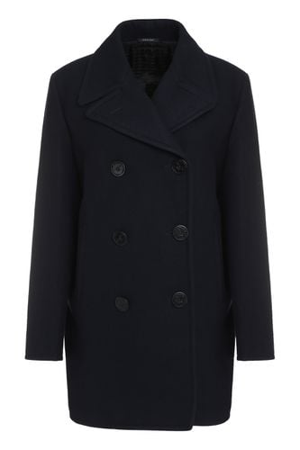 Prada Double-breasted Wool Coat - Prada - Modalova