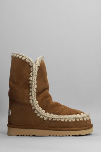 Eskimo 24 Low Heels Ankle Boots In Leather Color Suede - Mou - Modalova