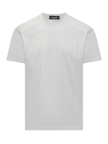 Logo Embellished Crewneck T-shirt - Dsquared2 - Modalova