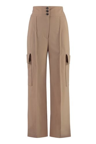 MSGM Wool Cargo Trousers - MSGM - Modalova