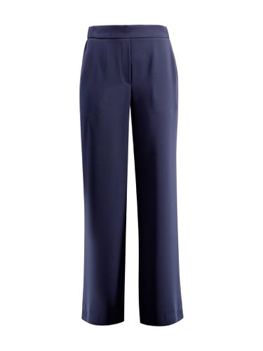 Crepe-texture Flared Trousers - Parosh - Modalova