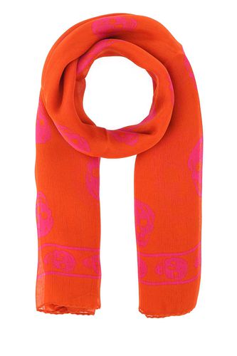 Printed Silk Foulard - Alexander McQueen - Modalova