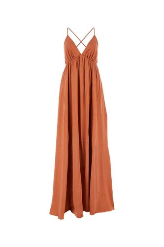 Dark Pink Silk Long Dress - Zimmermann - Modalova