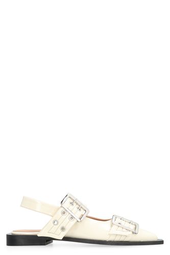 Feminine Buckle Eco-leather Slingback - Ganni - Modalova