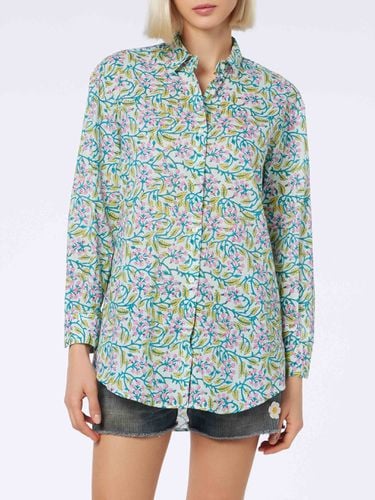 Woman Cotton Shirt Brigitte With Flower Print - MC2 Saint Barth - Modalova