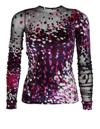 Lanvin Jersey Top With Velvet Dots - Lanvin - Modalova