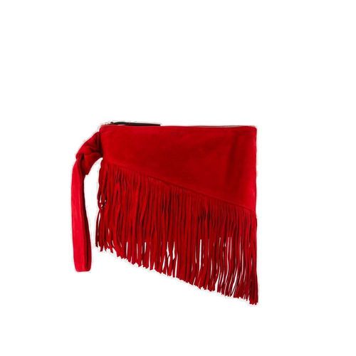 Faro Logo-debossed Fringed Clutch Bag - Isabel Marant - Modalova