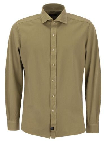 Fay Cotton French Collar Shirt - Fay - Modalova