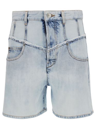 Shorts With Patch Logo And Contrasting Details - Isabel Marant - Modalova