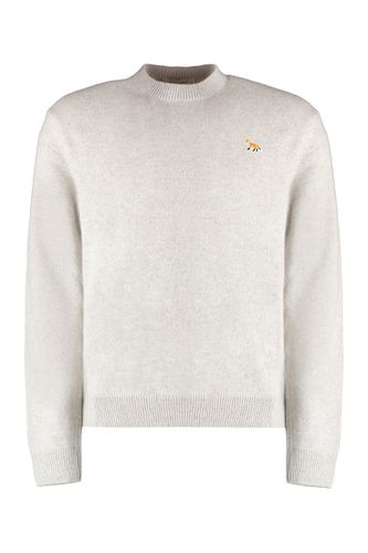 Crew-neck Wool Sweater - Maison Kitsuné - Modalova