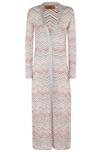 Missoni Zigzag Knit Long Cardigan - Missoni - Modalova