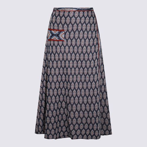 Etro Navy Blue Viscose Skirt - Etro - Modalova