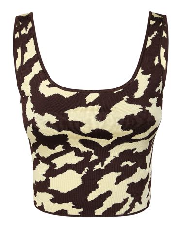 Animal Print Top Brown And Wax - Nanushka - Modalova