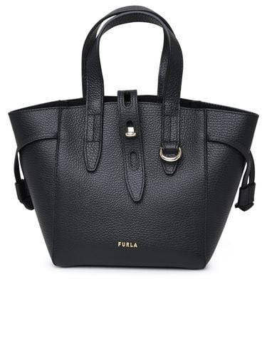 Black Leather Net Mini Tote Bag - Furla - Modalova