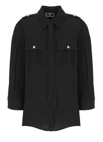 Elisabetta Franchi Georgette Shirt - Elisabetta Franchi - Modalova