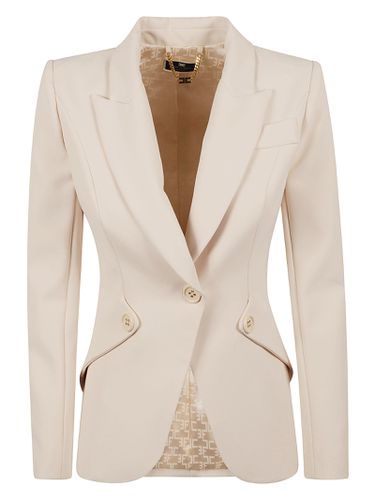 Single-button Plain Blazer - Elisabetta Franchi - Modalova