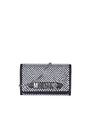 Moschino Rhinestone Black Bag - Moschino - Modalova