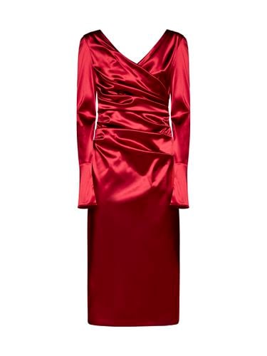 Draped Dress In Satin - Dolce & Gabbana - Modalova