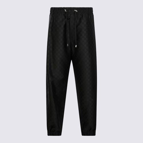 Balmain Black Cotton Track Pants - Balmain - Modalova