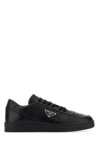 Prada Black Leather Sneakers - Prada - Modalova