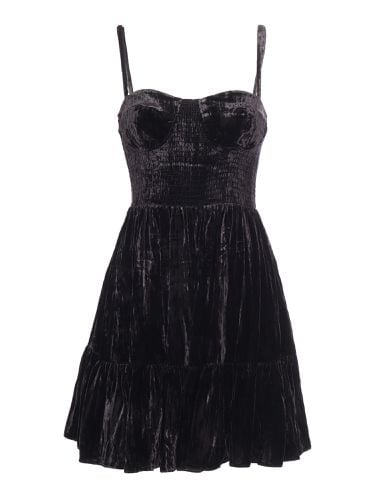 Velvet Bustier Smock Dress - Michael Kors - Modalova