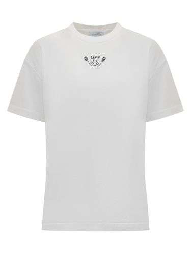 Off- Arrow Bandana Cotton T-shirt - Off-White - Modalova