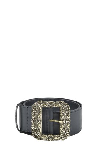 Engraved Square Floral Motif Buckle Belt - Etro - Modalova