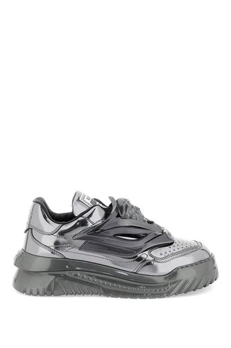 Odissea Leather Low-top Sneakers - Versace - Modalova