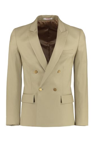 Cotton Double-breasted Blazer - Valentino Garavani - Modalova