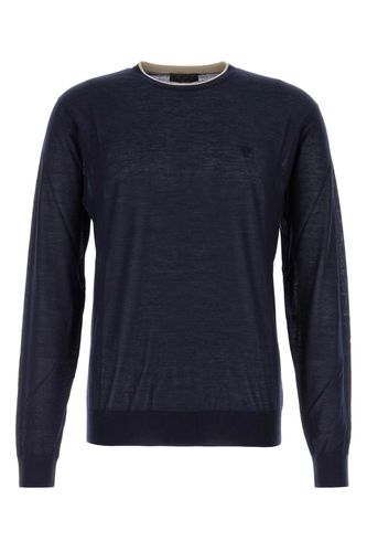 Navy Blue Cashmere Blend Sweater - Prada - Modalova