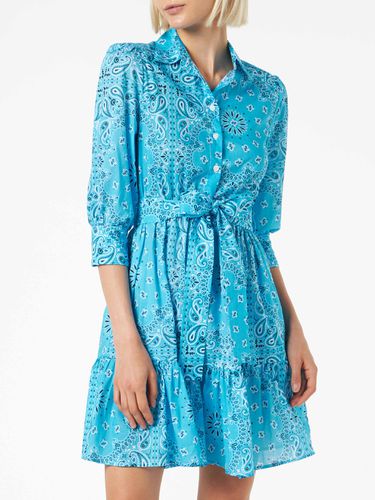 Bandanna Print Cotton Short Dress Daisi With Embroideries - MC2 Saint Barth - Modalova