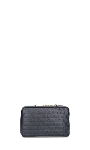 Miu Miu Logo Embossed Shoulder Bag - Miu Miu - Modalova