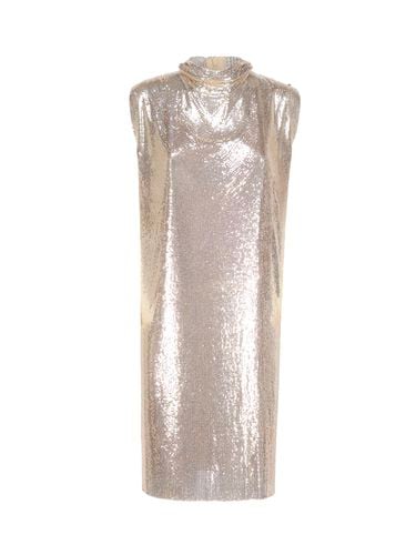 Metallic Mesh Dress With Cut Out - SportMax - Modalova