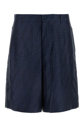 Embroidered Silk Bermuda Shorts - Fendi - Modalova