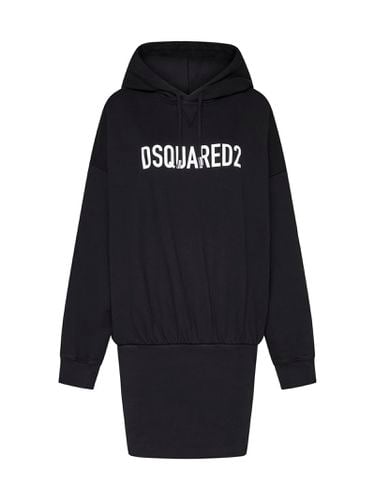 Dsquared2 Hooded Cotton Dress - Dsquared2 - Modalova