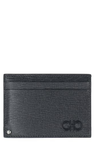 Gancini Leather Card Holder - Ferragamo - Modalova